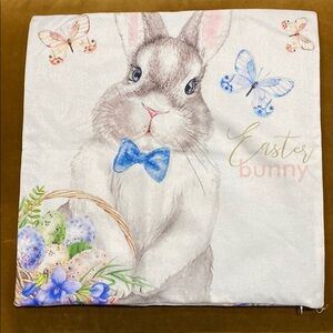 VGC 19” Square Easter Bunny Pillow Cover!
